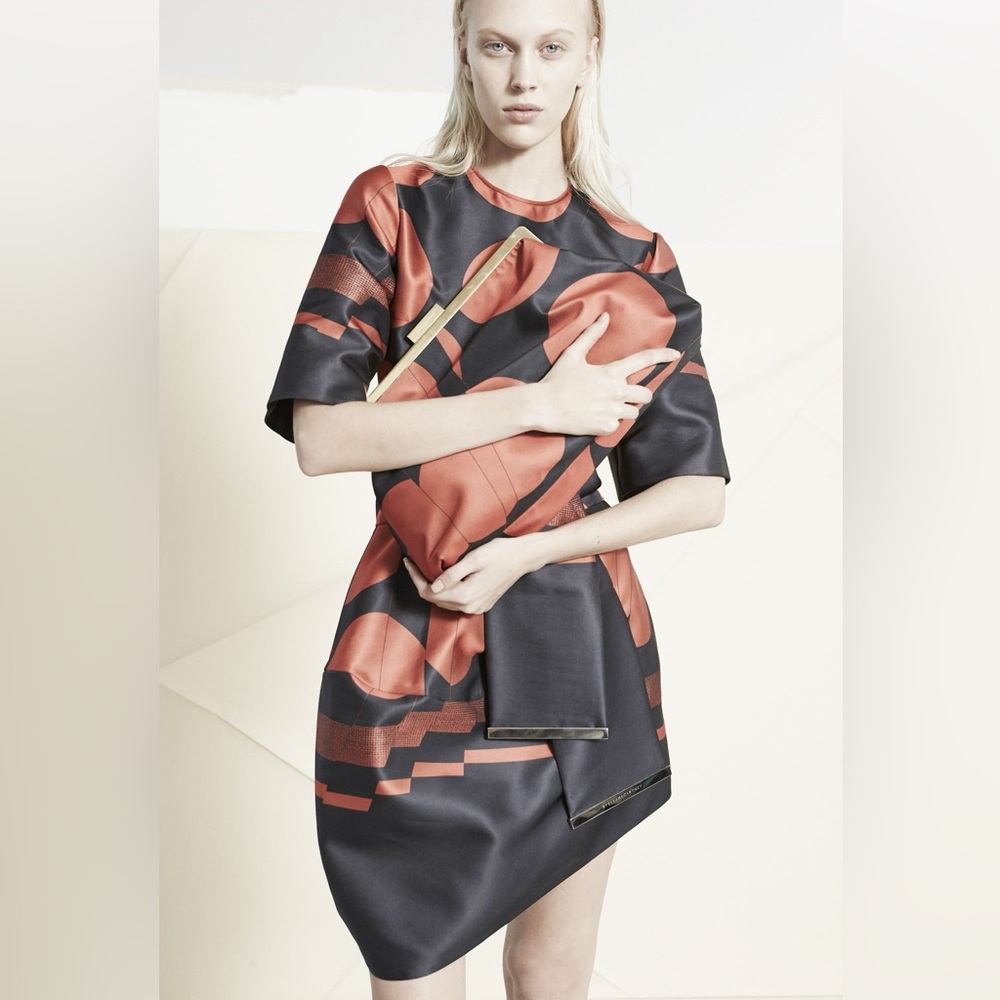Stella McCartney Fall 2014 Blue/Black Mini Dress